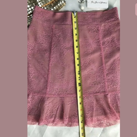 FOR LOVE AND LEMONS Bianca Mini Skirt Size Large - Picture 4 of 8